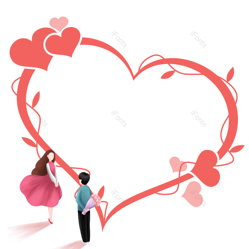 边框图片,元素元素,520PNG,浪漫边框免抠素材